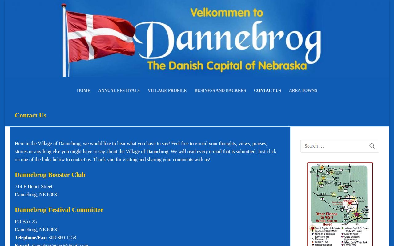 Howard County Dannebrog municipal records contact source